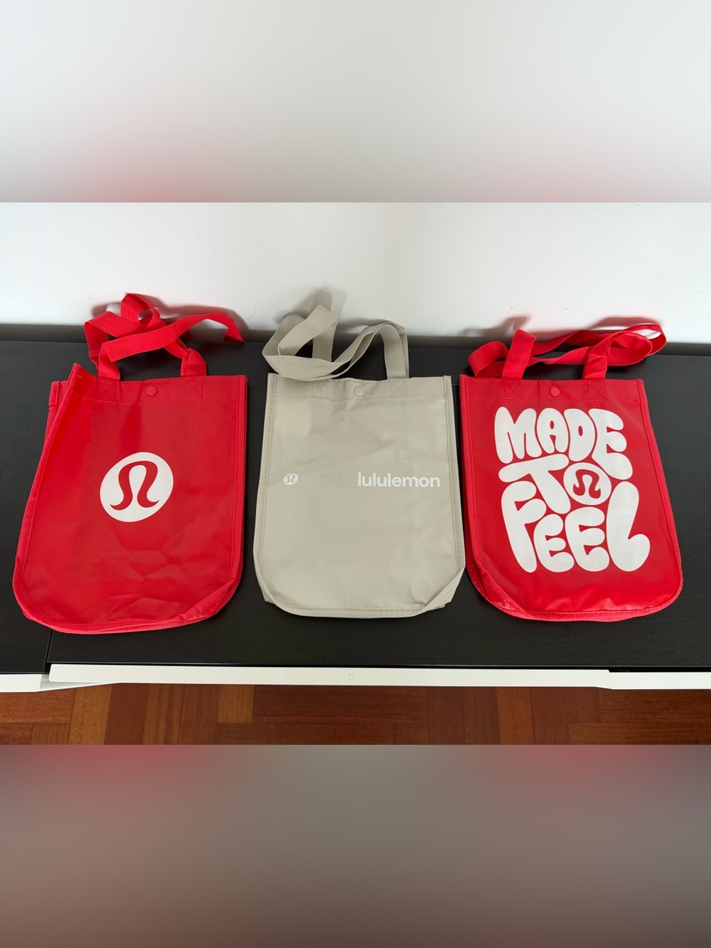 lululemon athletica Reusable Tote Bags - includes 3 new shopping bags